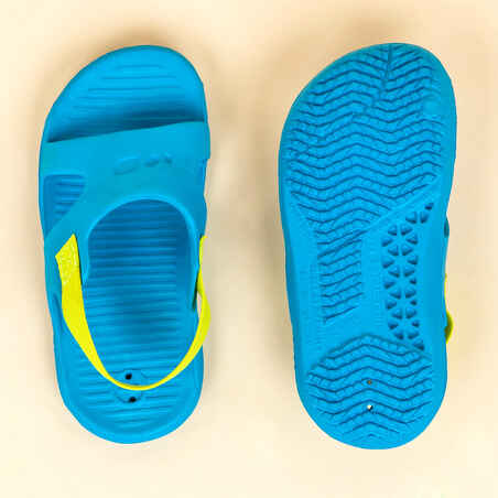 Chanclas piscina Niño pala azul amarillo