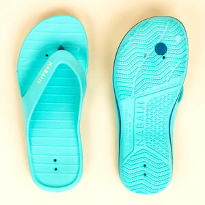 Chanclas Piscina Tonga 500 Mujer Turquesa