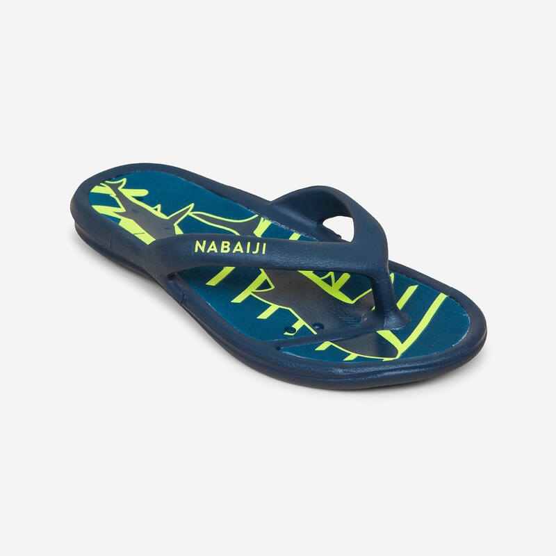 Chanclas Piscina Tonga 500 Print Shark Niños Azul