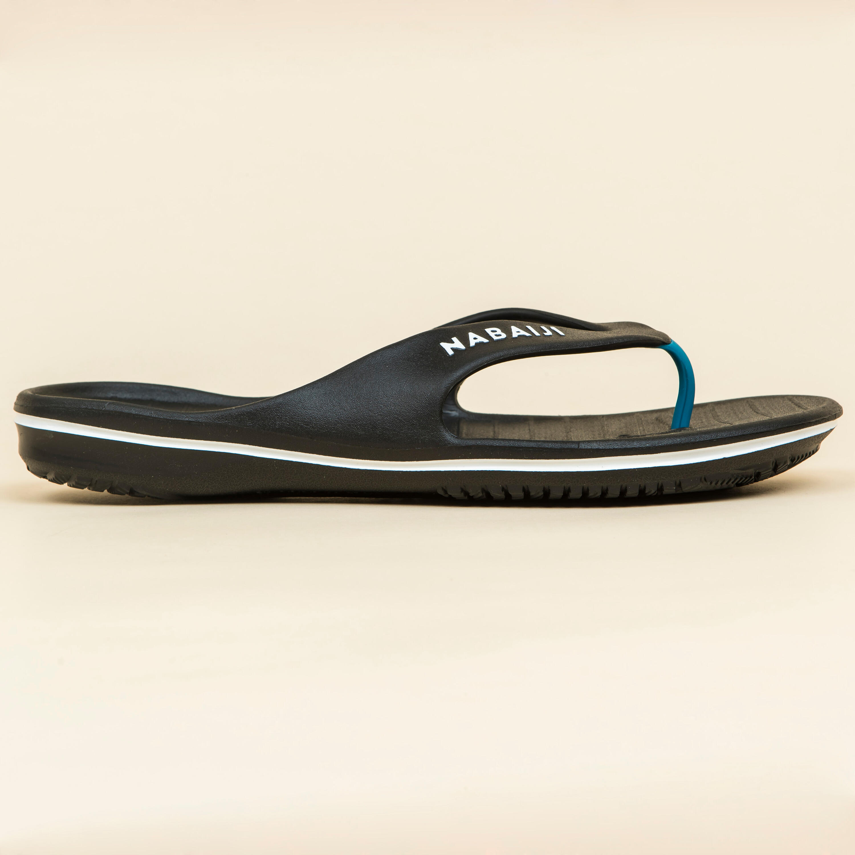 Uomo Infradito da piscina - Tonga 500 - Nero Blu Bianco