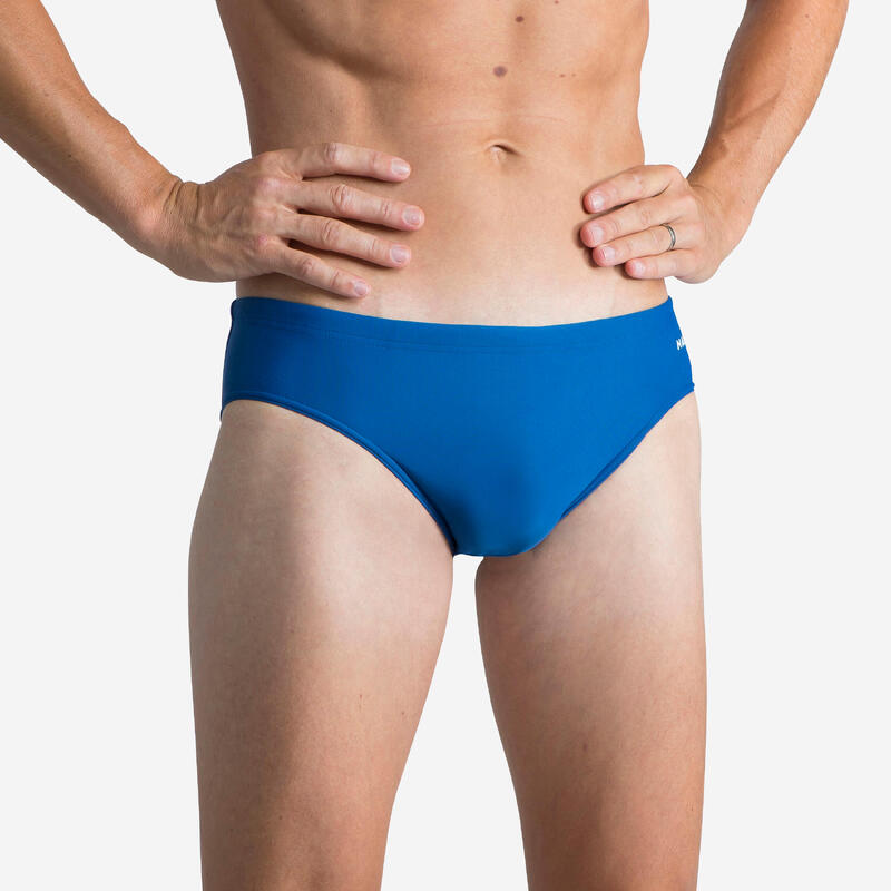 Bañador Hombre natación splip talla grande azul