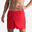 Badehose Schwimmshorts Herren - 100 Basic rot