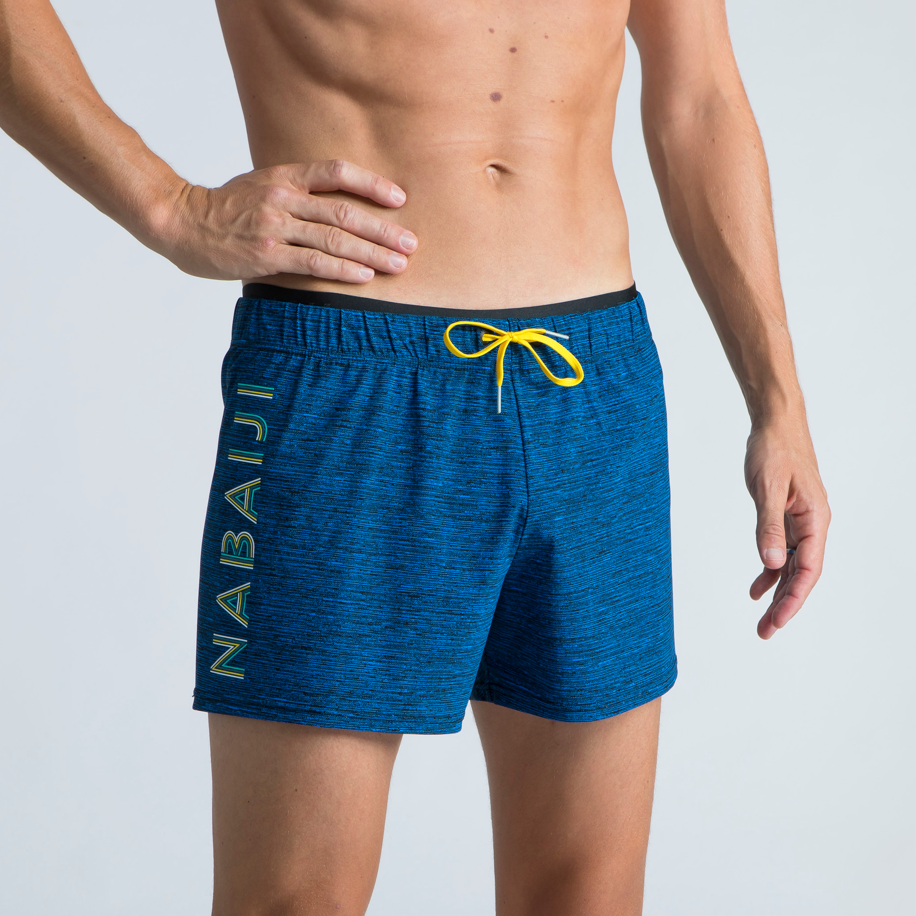 Short De Bain Natation Homme -  Swimshort 100 Court - All Chin Bleu