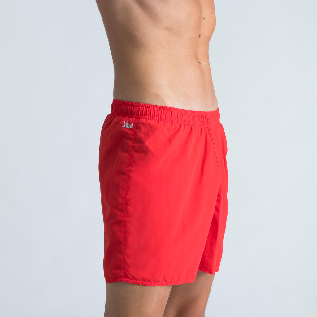 Men’s swimming shorts - Swimshort 100 Basic - Red Blue