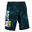 Short De Bain Natation Homme - Swimshort 100 Long - All Palm Noir