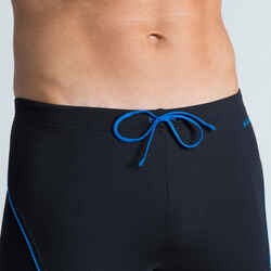 Men’s Swimming Boxers - Boxers 100 Plus - Black Blue