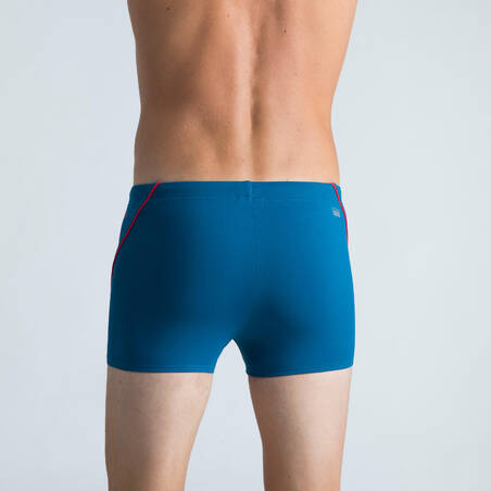 Men’s Swimming Boxers - Boxers 100 Plus - Blue Red