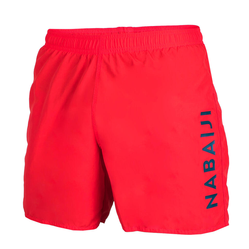 Men’s swimming shorts - Swimshort 100 Basic - Red Blue