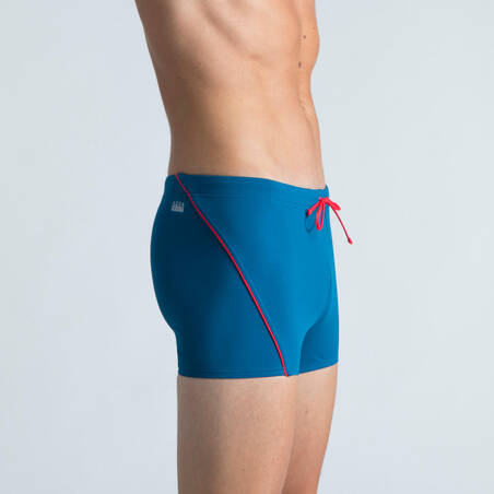 Boxer Renang Pria - Boxer 100 Plus - Biru Merah