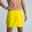 Badehose Schwimmshorts Herren - 100 Basic gelb/weiß