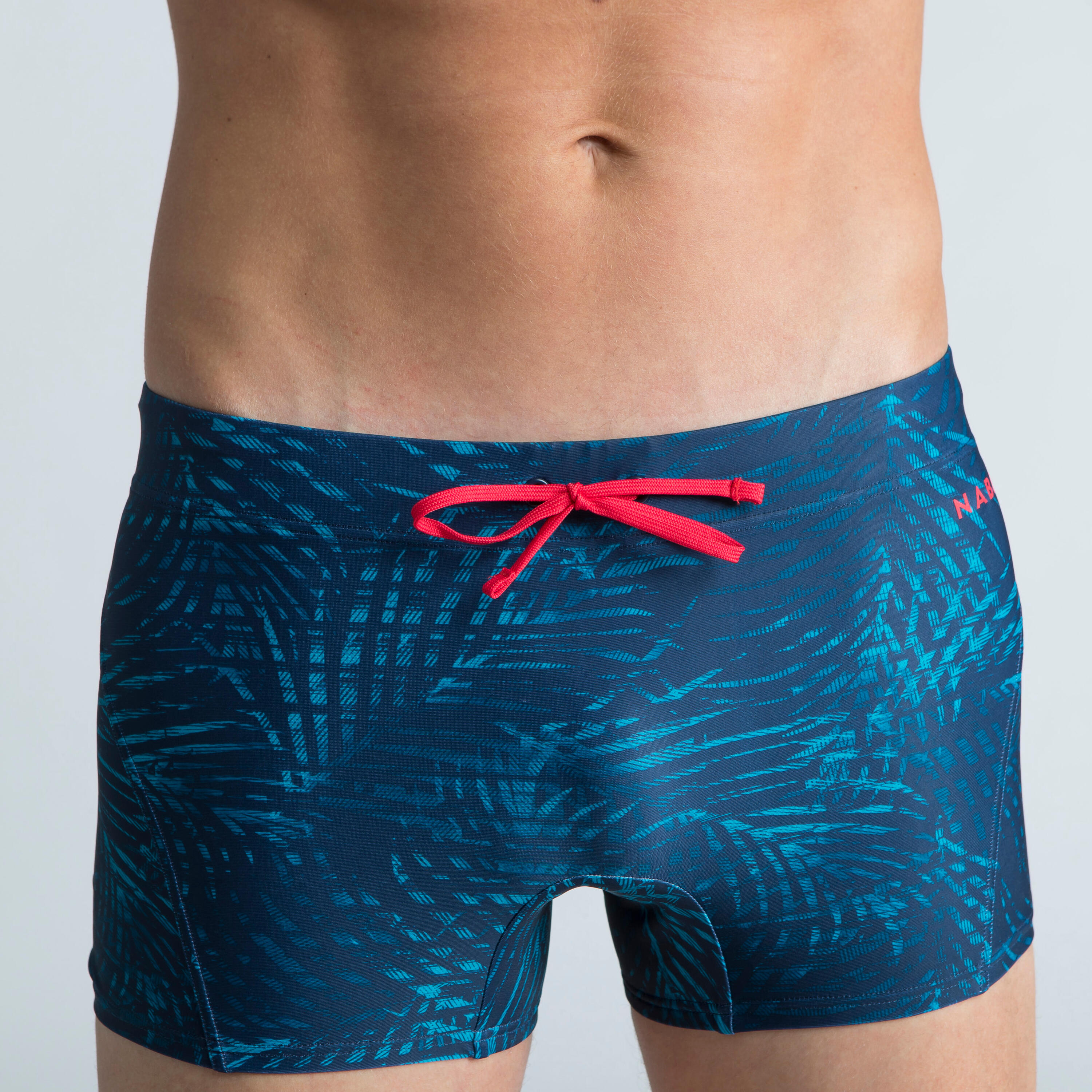 Men’s Swimming Boxers - Boxers 100 Full - Blue Red 4/5