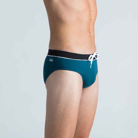 Men's Swimming Briefs 100 Pep - Dark Black