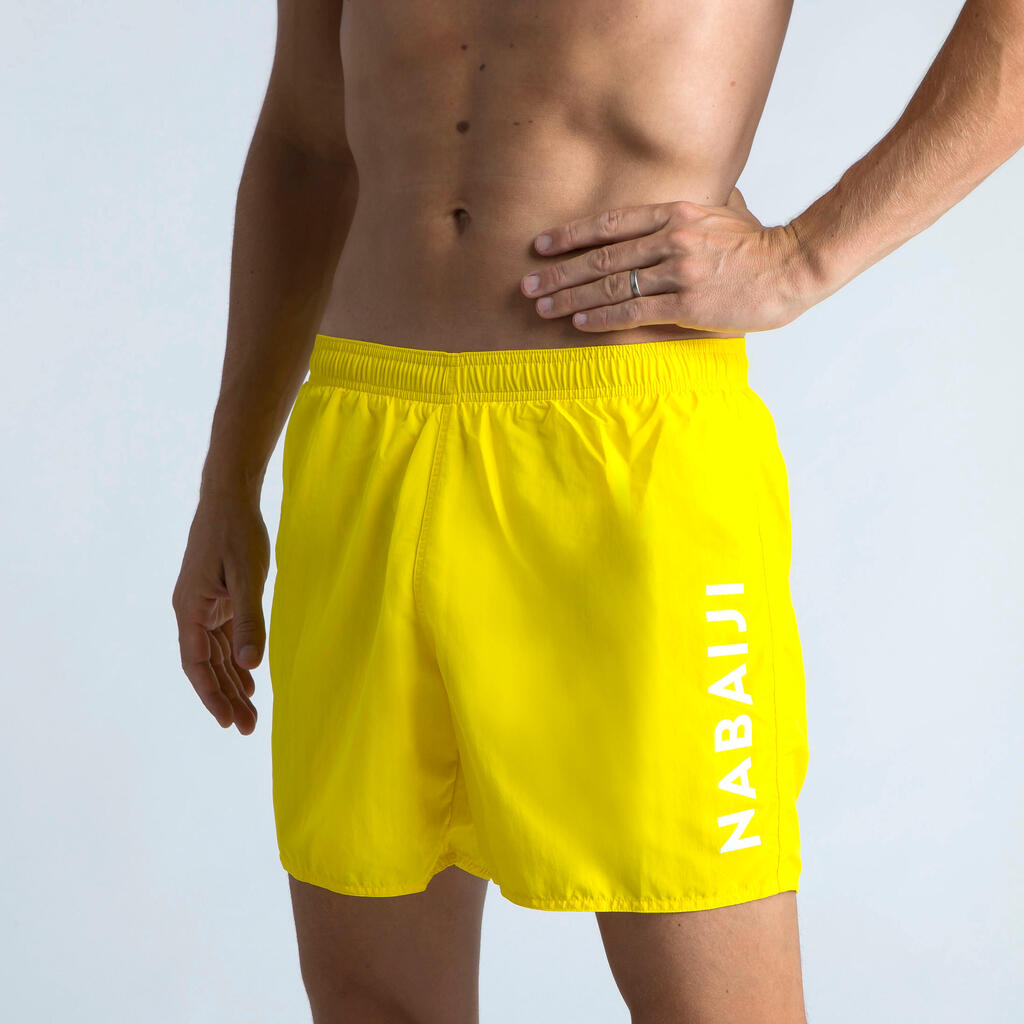 Schwimmshorts Herren - Swimshort 100 Basic grün/weiss 