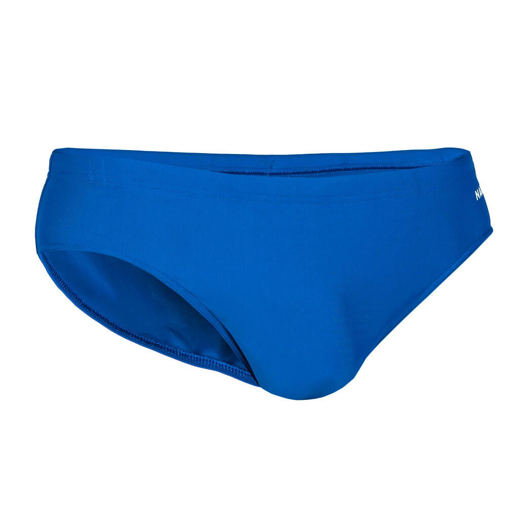 Traje de baño tipo brasileira de natación para hombre Nabaiji SLIP azul