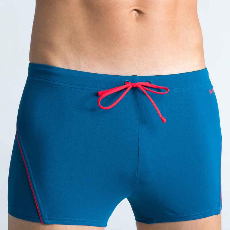 Men’s Swimming Boxers Boxers 100 Plus Blue Red Decathlon