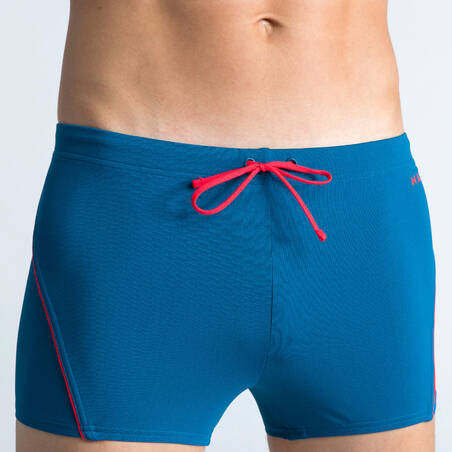 Boxer Renang Pria - Boxer 100 Plus - Biru Merah