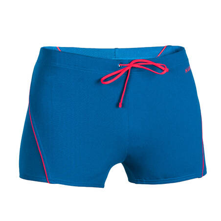 Boxer Renang Pria - Boxer 100 Plus - Biru Merah