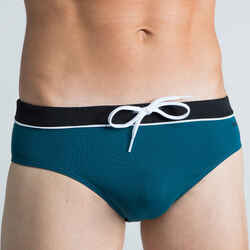 Men's Swimming Briefs 100 Pep - Dark Black