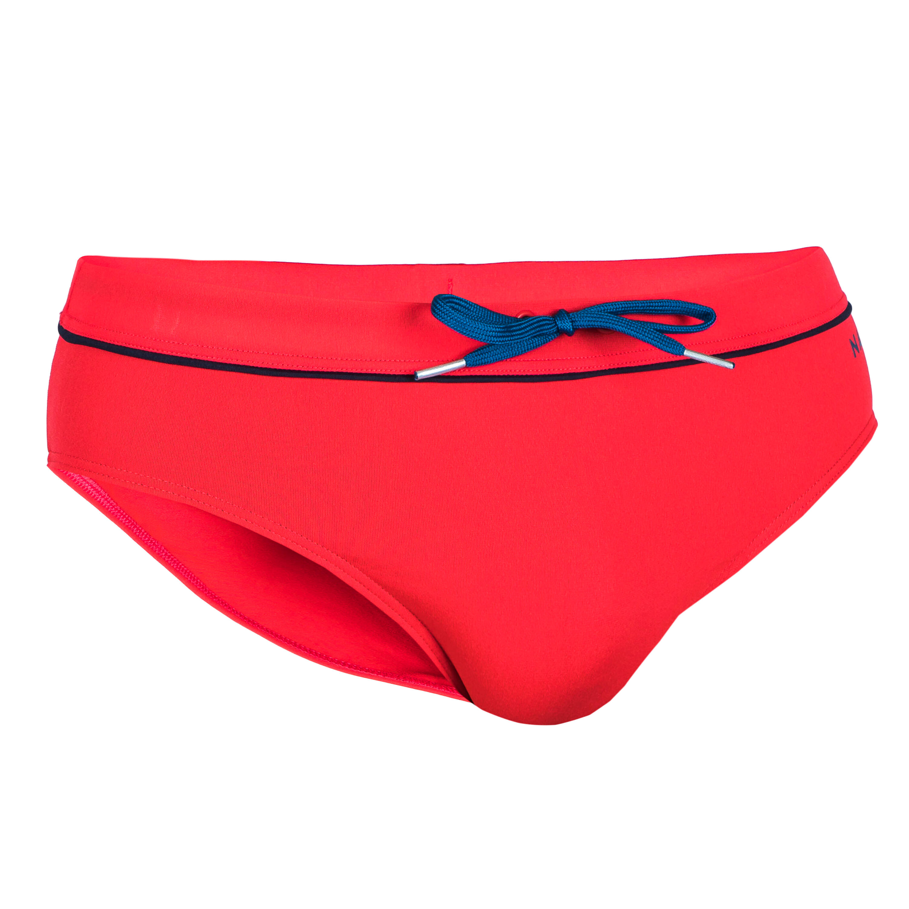Bañador Hombre natación slip rojo 4/4