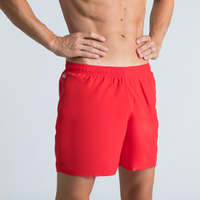 Short De Bain Natation Homme - Swimshort 100 Basic - Rouge Bleu