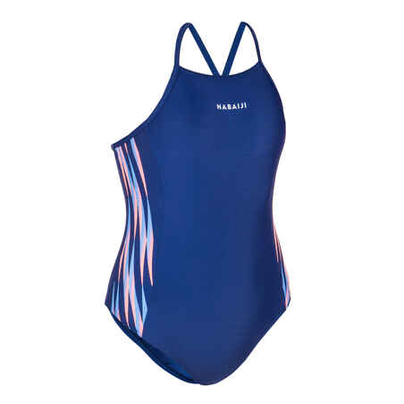 Vientisas maudymosi kostiumėlis mergaitėms „Kamyli“, mėlynas