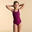 Badeanzug Basic Mädchen - violett