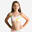 Bikinitop voor zwemmen meisjes Lila Ama wit