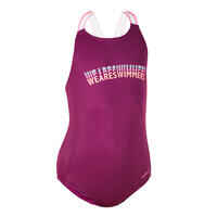 Girls' 1-piece swimsuit Vega - Purple, WA Swimmers