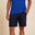 SHORT YOGA HOMME TOILE LIN ET COTON BLEU INDIGO