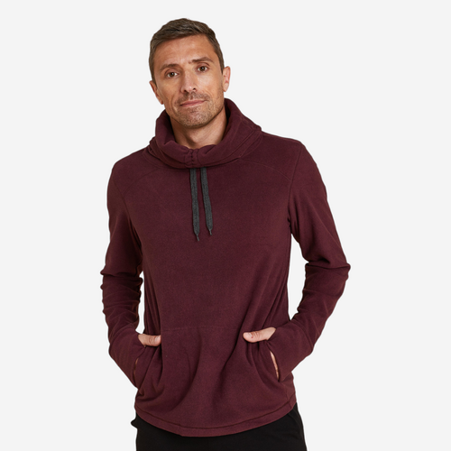 SWEAT POLAIRE YOGA HOMME BORDEAUX