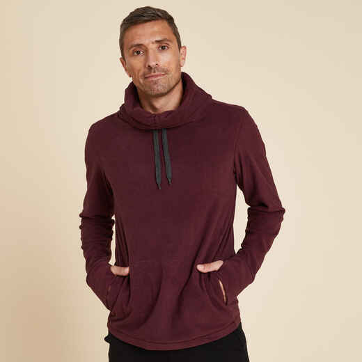 
      Men's Fleecy Yoga Sweatshirt - Burgundy
  