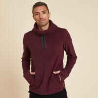 Men's Fleecy Yoga Sweatshirt - Burgundy