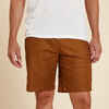Men's Yoga Linen and Cotton Shorts - Brown