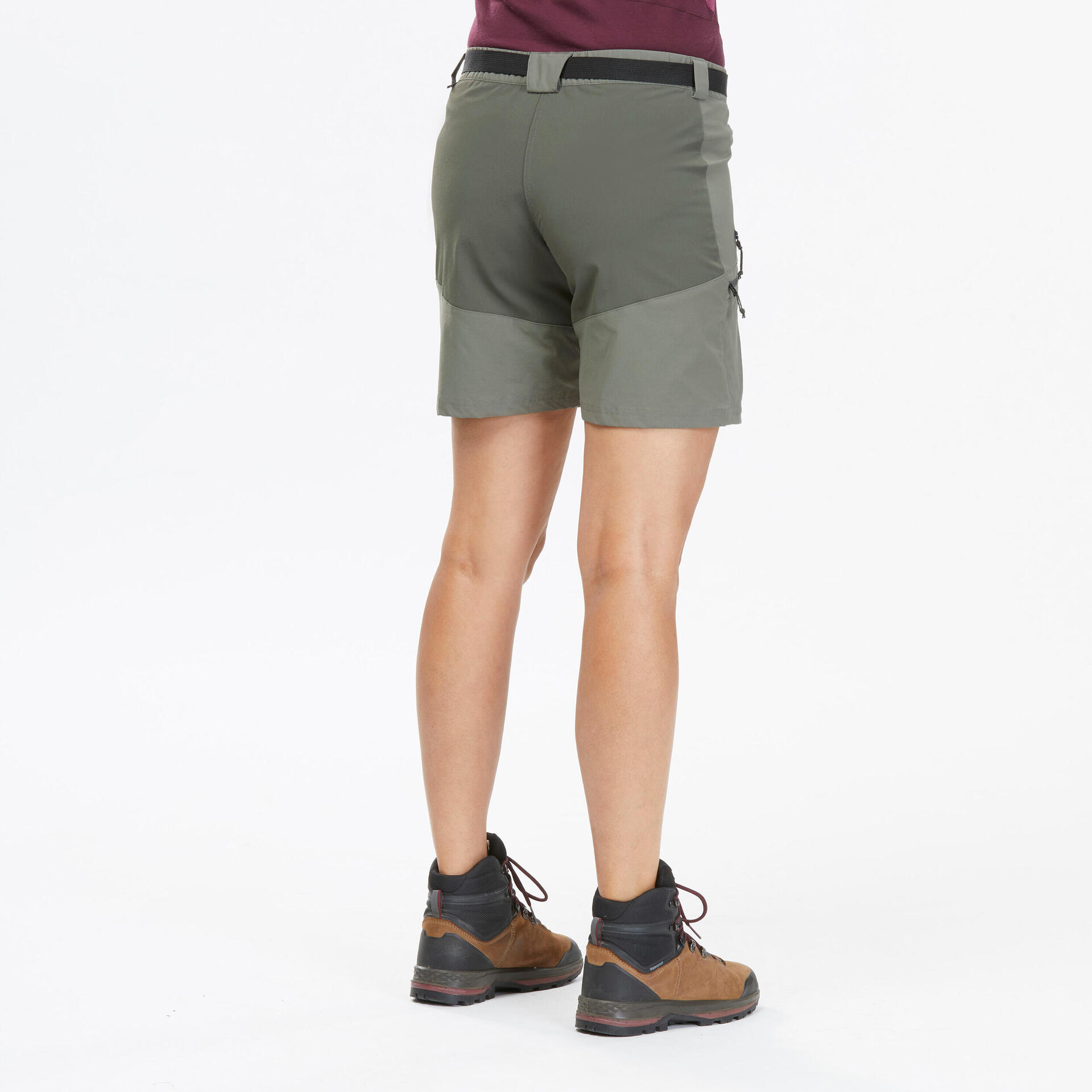 Women Trekking Shorts MT500 Khaki