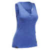 Women's Travel Trekking Merino Wool Tank Top  Travel 500 - royal blue