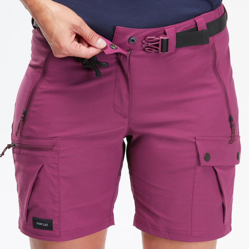 Damesshort voor bergtrekking MT500 paars