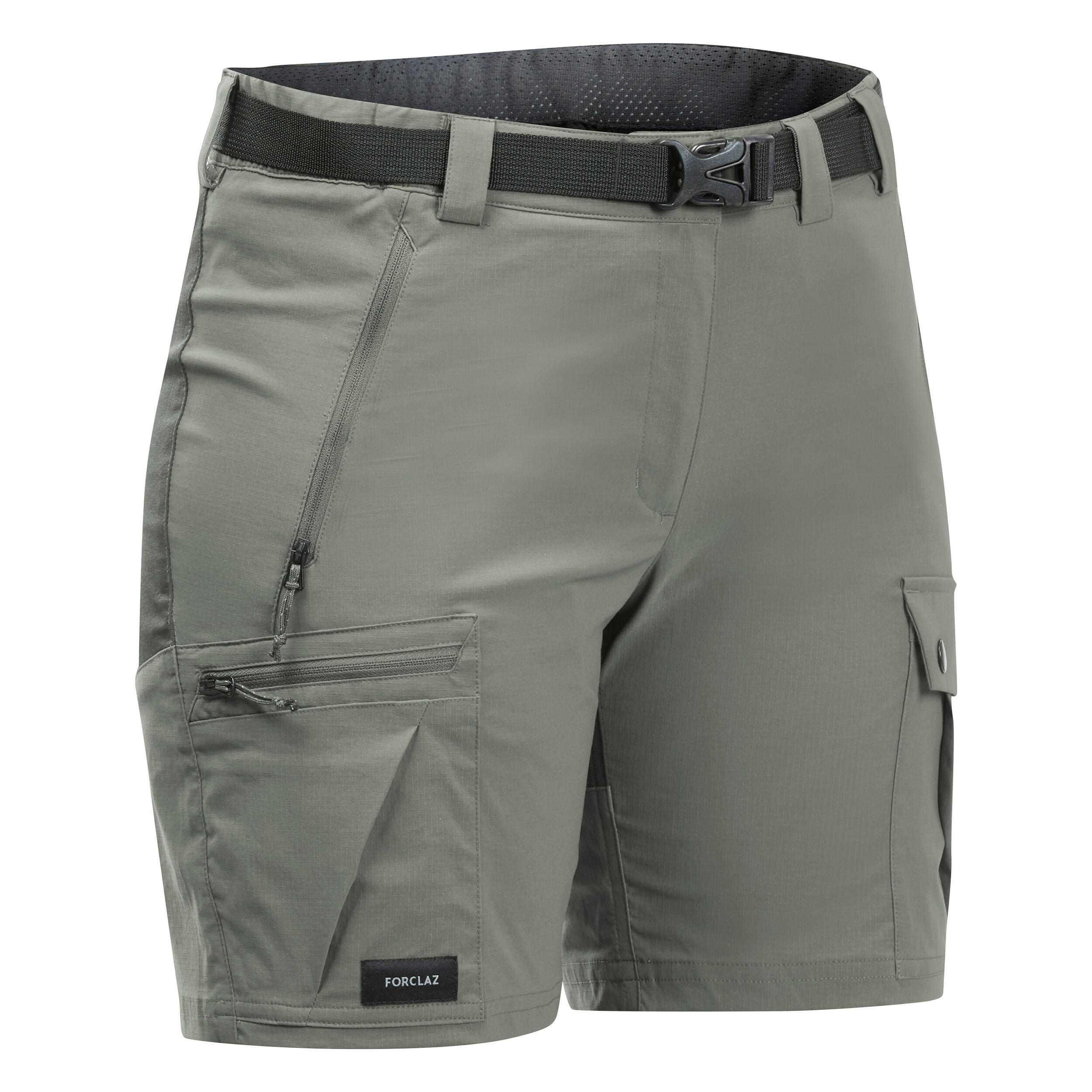 Women's Hiking Shorts - MT 500 Khaki - FORCLAZ