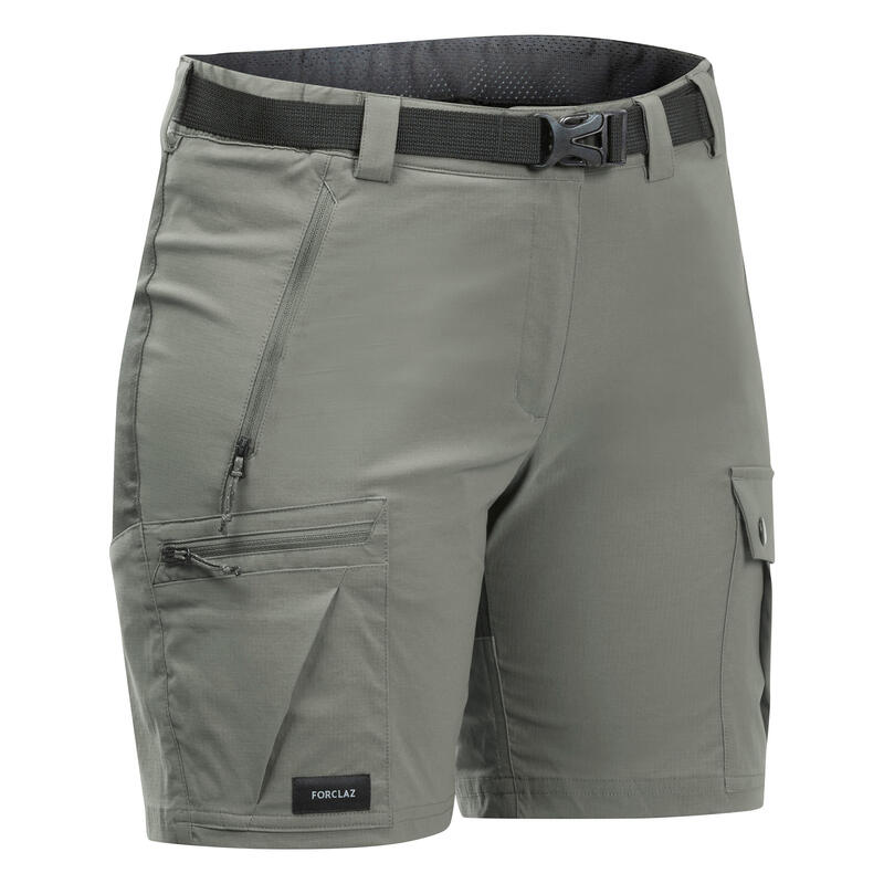 Short trekking donna MT500 verde oliva