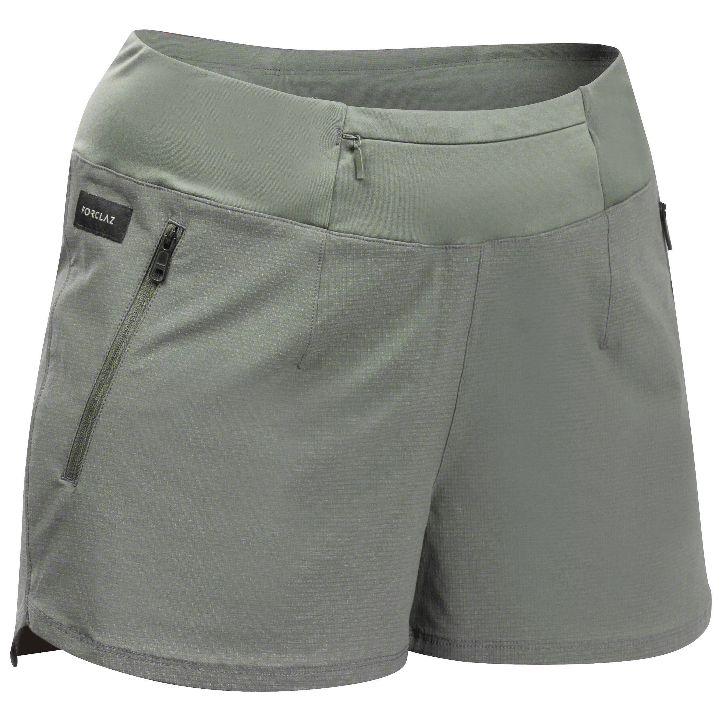 Women Trekking Short Shorts Travel 500 - Khaki -  5