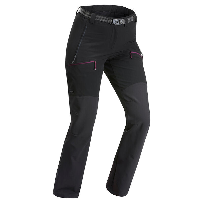 Waterafstotende broek voor bergtrekking dames MT900 zwart