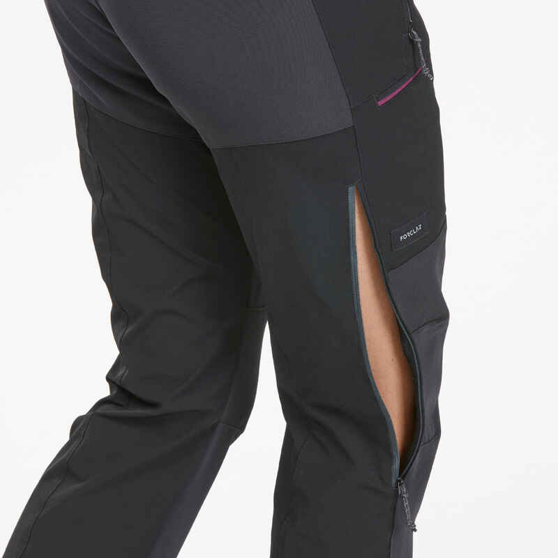 Pantalón perlante de trekking en montaña para mujer MT900