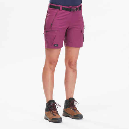 SHORT TREKKING MUJER MT500 MORADO