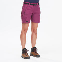 Short de trek montagne - MT500 violet femme