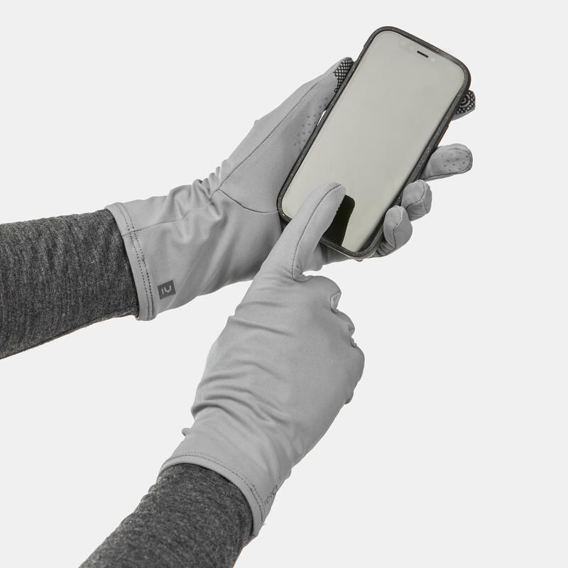 Trekking anti-UV desert gloves DESERT 500 - grey