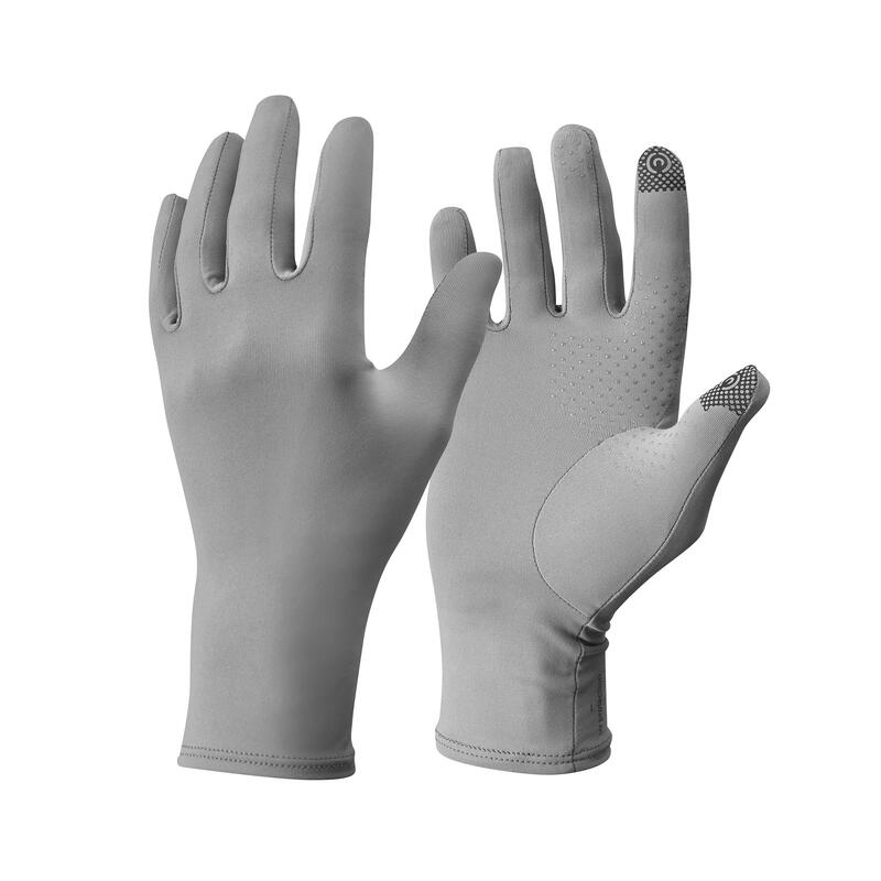 Trekking anti-UV desert gloves DESERT 500 - grey