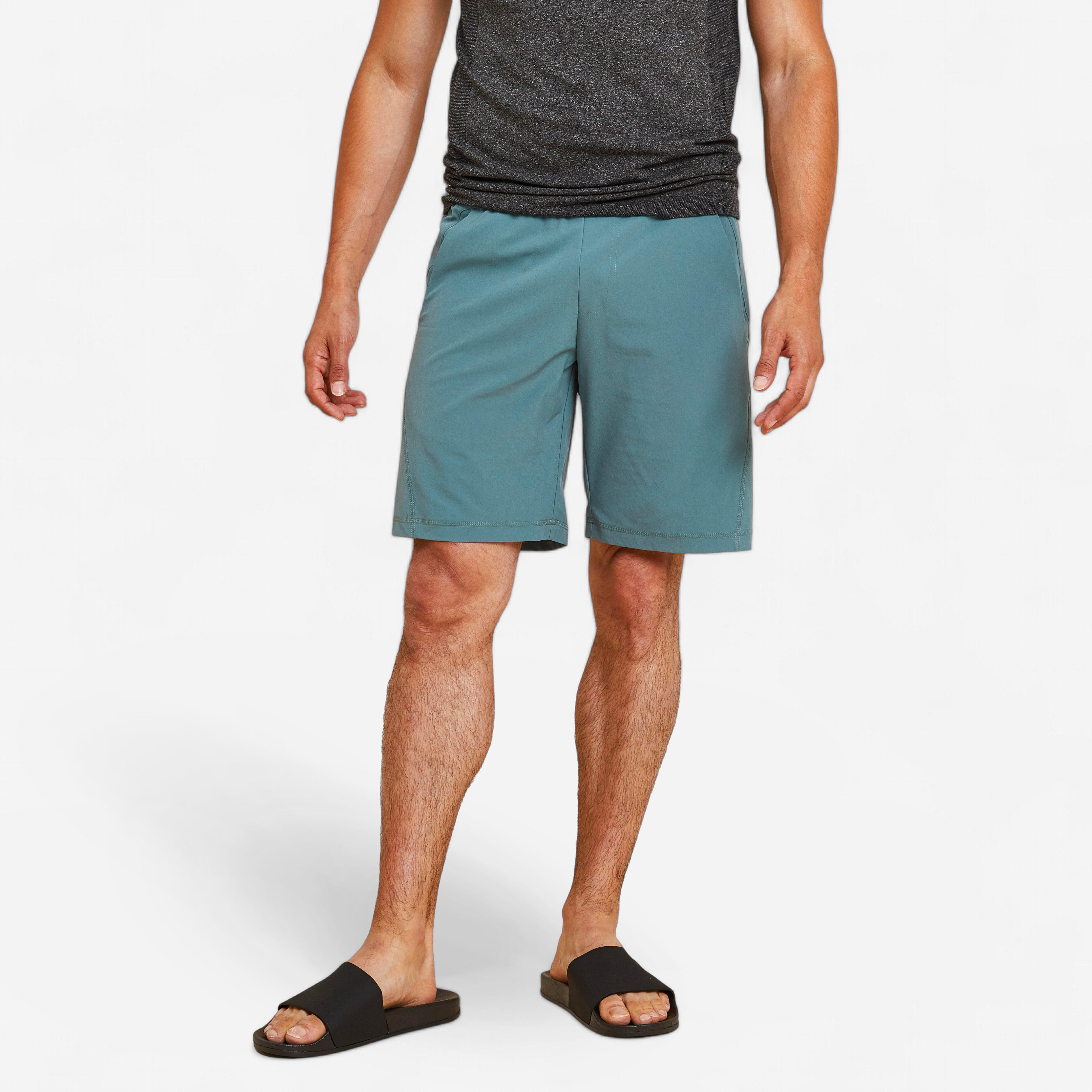 Pantaloncini uomo yoga neri KIMJALY | DECATHLON