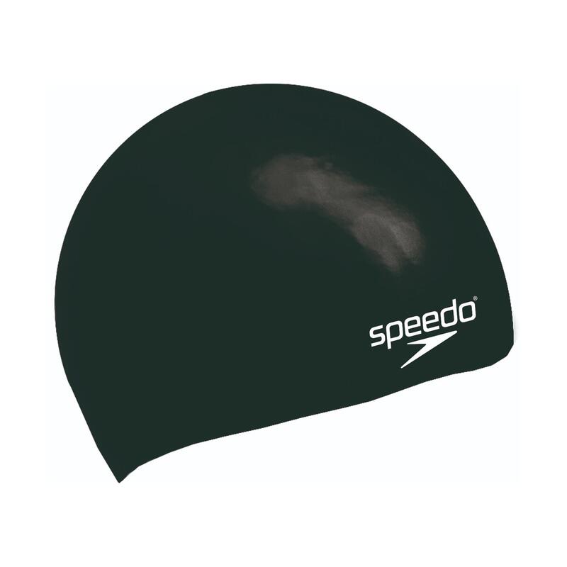 Touca de natação em silicone preta para crianças Speedo