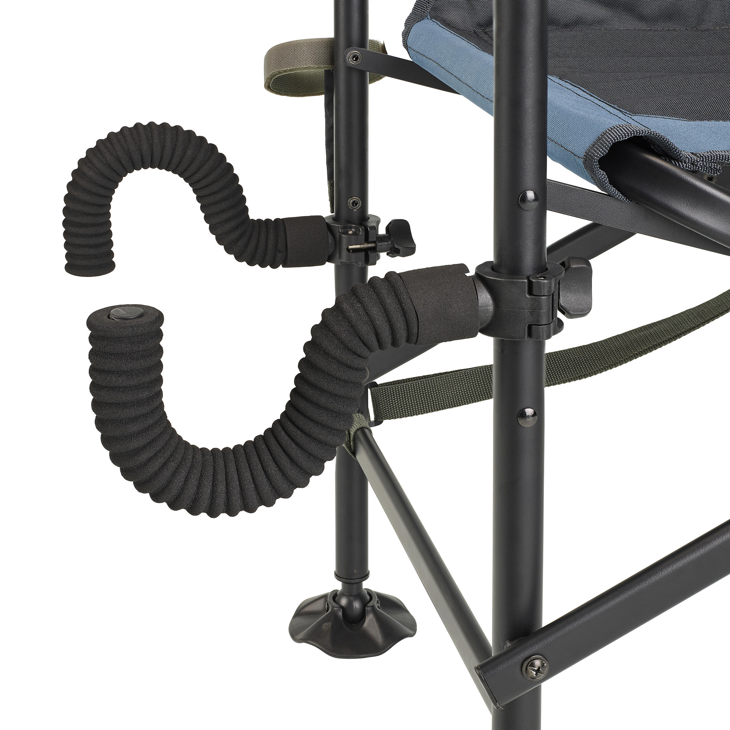 USB outdoor ice fishing beach chair three-speed temperature adjustment  heating seat cushion black crystal velvet backrest
