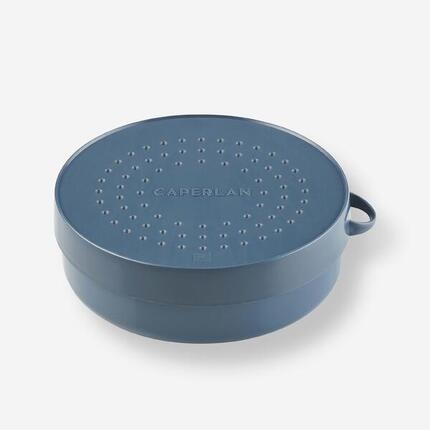 BOITE A ESCHES RONDE DE DIAMETRE 100MM AVEC UNE COUVERCLE A TROUS LVB 0,5L