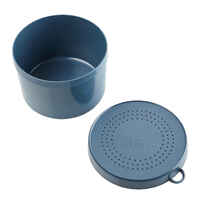 ROUND BAIT BOX 130MM DIAMETER WITH A LID WITH HOLES LVB 1L